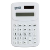 Calculator de birou cu 8 cifre, panou solar, alb, CMCLASS