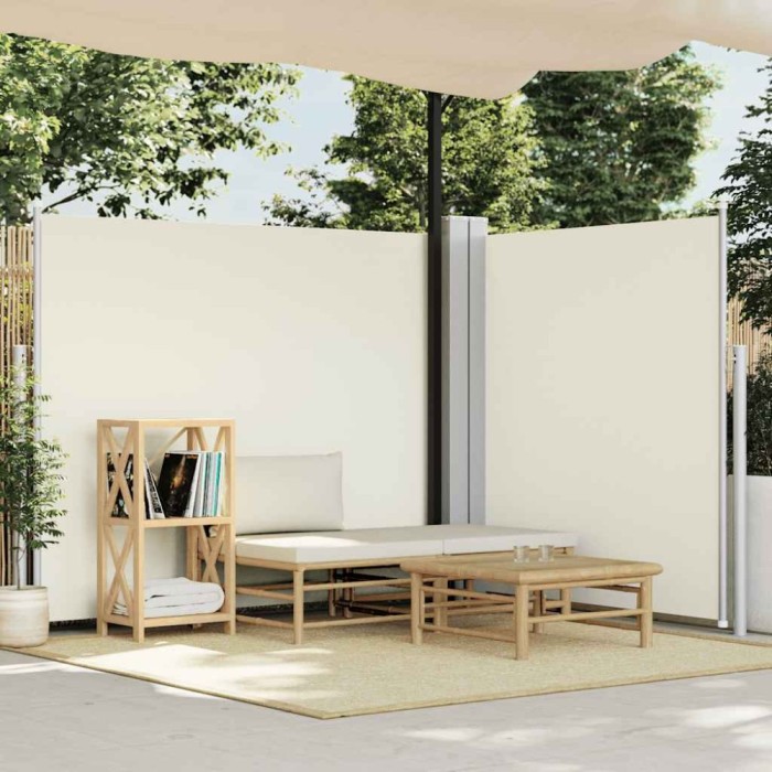 Copertină laterală retractabilă, crem, 180x600 cm