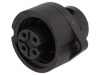 Conector Mama Circular HIRSCHMANN IP67, 4 Pini, Serie CA, 16A, 400V