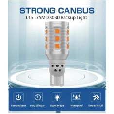 Set de 2 becuri Led Xentech Light W16W 3030 7w 12v 720 lumeni canbus - 2000 k