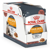 Cumpara ieftin Royal Canin Hair &amp;amp; Skin Care Jelly 12 x 85 g