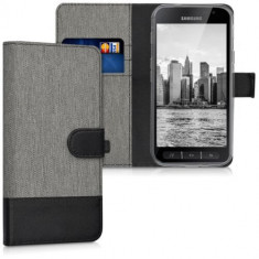 Husa pentru Samsung Galaxy Xcover 4, Textil, Gri, 41255.01 foto