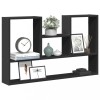 VidaXL Raft de perete, negru, 99x15x60 cm, lemn prelucrat 853237