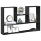 vidaXL Raft de perete, negru, 99x15x60 cm, lemn prelucrat 853237