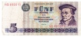 Germania DDR 5 Mark 1975 P-27 Seria NG 880019