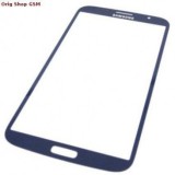 CARCASA (STICLA) GEAM SAMSUNG I9200 MEGA 6.3 BLUE ORIG CHIN