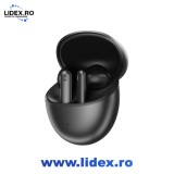 Casti wireless HiFuture ColorBuds 3, TWS, Anulare activa a zgomotului (ANC), Apeluri clare cu 4 Microfoane, BT 5.4, Baterie 25h, Negru