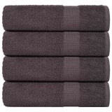vidaXL Prosoape de duș 4 buc Antracit 70x140 cm 360 g/m&sup2; 100% bumbac