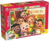 Puzzle de podea 2 in 1 Cocomelon Lisciani, Conteaza pe mine, Maxi, 60 piese
