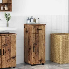 vidaXL Dulap de Baie cu ușă Lemn vechi 30 x 35 x 80 cm Lemn compozit