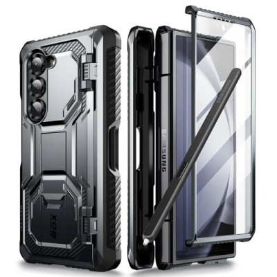 Husa pentru Samsung Galaxy Z Fold6 + Folie - I-Blason Armorbox - Black foto