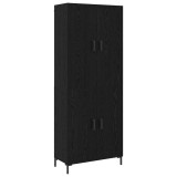 VidaXL Bufet 2 pcs Stejar negru 69.5 x 34 x 180 cm Lemn compozit 3394541