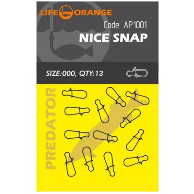 Agrafa Orange Nice Snap No.2, 13buc/pac foto
