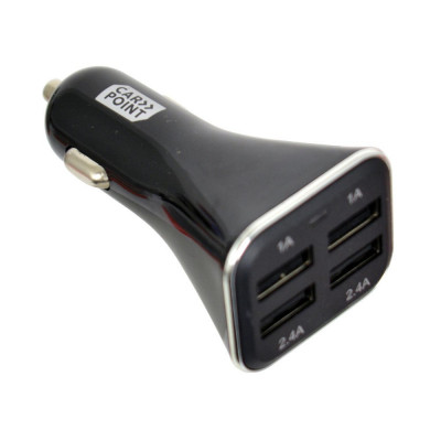 Incarcator auto Carpoint pentru USB de la priza auto , 4xUSB, 12V/ 24V, iesire 5V 6.8A foto