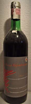 A60 -VIN CHIANTI DOC, ROSSO RIFONDAZIONE COMUNISTA, recoltare 1992 cl 75 gr 11,5 foto