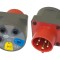 Adaptor Trifazic 16A Banană-Priză CEE Mufă AGT-16P