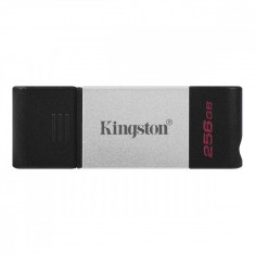 Memorie USB Kingston DT80 256GB USB 3.2 Black Grey foto