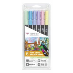 Set Tombow Creativ ABT Dual Brush 6 culori