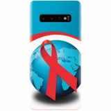 Husa silicon pentru Samsung Galaxy S10, World Aids Day