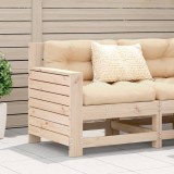 Canapea Gradina Lemn Pin Masiv Gossi cu Perne Bej 69x62x70.5cm