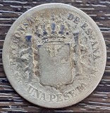 (A733) MONEDA DIN ARGINT SPANIA - 1 PESETA 1885, ALFONSO XII, Europa