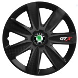Set 4 Capace Roti GTX Negru Carbon Skoda, R17, Autohelix MSA