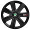 Set 4 Capace Roti GTX Negru Carbon Skoda, R17