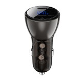 Incarcator pentru masina, 2x type-c, dual fast charging, 60w, display digital led - acefast - black