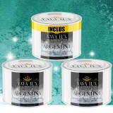 Vopsea Decorativă de Lux Argentina &ndash; Verde Metalizat | Pachet 1.5L (2&times;0.5L + 0.5L), Efect 3D Stelat-Toro Decor