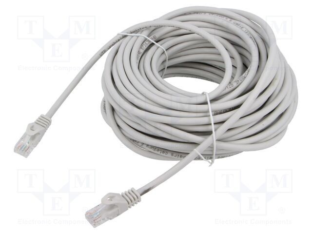 Cabluri de rețea GEMBIRD U/UTP 6 litat Cu PVC gri 20m 26AWG &Oslash;6,2mm