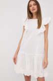 Cumpara ieftin Marella rochie culoarea alb, mini, drept