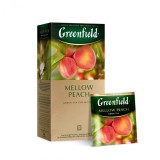Greenfield Ceai verde Mellow Peach, 25 pliculete