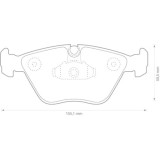 Set placute frana Jurid 571994J, parte montare : Punte fata