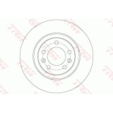 Set discuri frana spate TRW, Peugeot 508, 2010-2018, spate; puntea spate