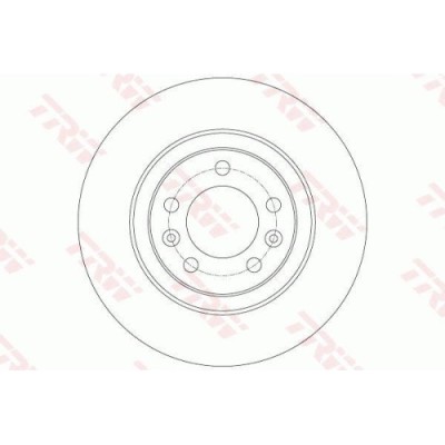 Set discuri frana spate TRW, Peugeot 508, 2010-2018, spate; puntea spate foto