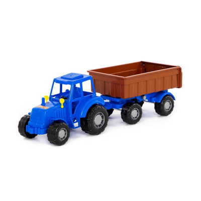 Tractor cu remorca, 44.7x13.4x13.5 cm, Polesie foto