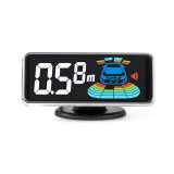 Afisaj LED 3D AMiO pentru senzori de parcare, 12V, buzzer integrat