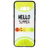 Husa Samsung Galaxy S8 Plus, TPU, Protectie Sticla, Model Lemon