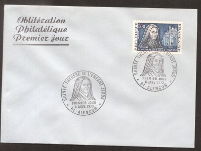 France 1973 H. Theresia FDC K.404 foto