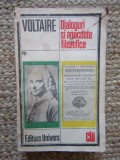 Voltaire - Dialoguri si anecdote filozofice (Editia: 1985)
