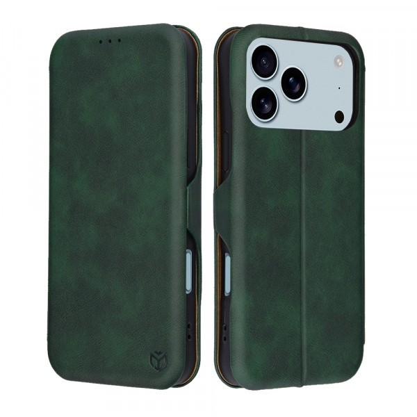 Husa pentru Apple iPhone 17 Pro Max, Techsuit, Safe Wallet Plus, Verde