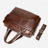 Cumpara ieftin Servietă Laptop 15&#039; Piele Naturală, Fortress, Design Business, Ataşabilă Troler