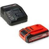 Acumulator Einhell Starter Kit 4 Ah PLUS Si incarcator rapid Power X-Change Li-Ion, 18 V, timp de incarcare 75 min, potrivit pentru toate dispozitivel