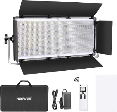 Panou Neewer Bi Color NL1920 cu 1904 LED, telecomanda control si geanta transport foto