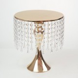 Platou cu picior, auriu