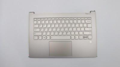 Carcasa superioara cu tastatura palmrest Laptop, Lenovo, Yoga C930-13IKB Type 81C4, 5CB0S72668, AM18S000310, Mica, aurie, layout US foto