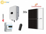 Cumpara ieftin Kit sistem fotovoltaic 17KW, invertor Huawei cu 30 panouri Canadian Solar 550W