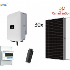 Kit sistem fotovoltaic 17KW, invertor Huawei cu 30 panouri Canadian Solar 550W