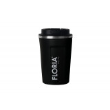 Cana de cafea Floria ZLN9969 tip termos, capacitate 380ml, interior din inox, pereti dublii, negru
