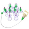 Set 12 Ventuze Masaj FOXMAG24, Pompa Vacuum, Terapie Chinezeasca, Transparente, Cupe Diverse, Elimina Toxine, Aplicare Manuala